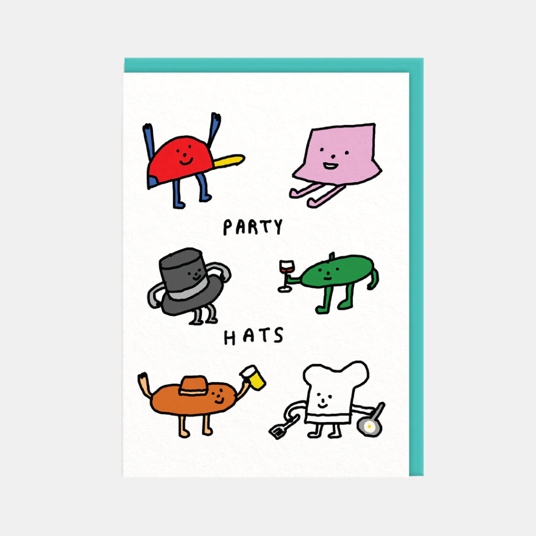 Party Hats Birthday Card