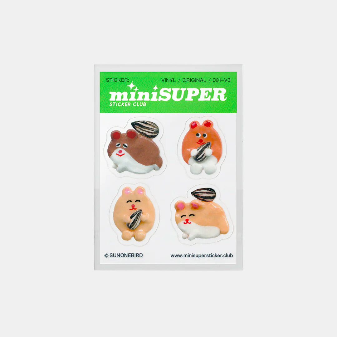 Hamster Friends Sticker Sheet