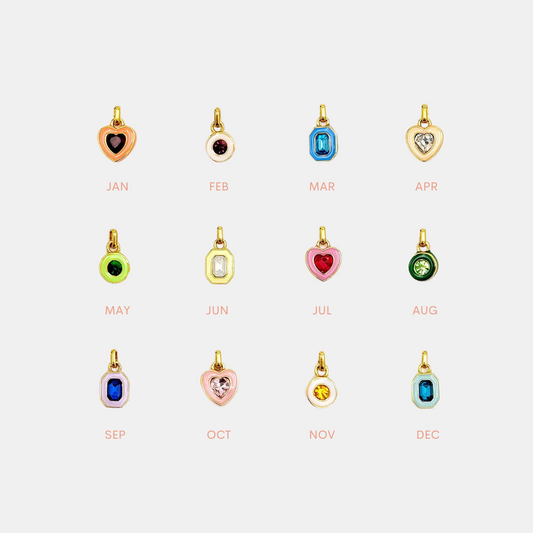 Enamel Birthstone Charm
