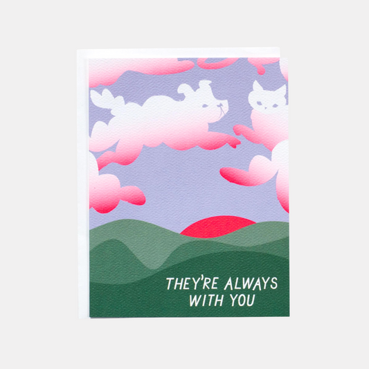 Always With You Pet Condolences Card
