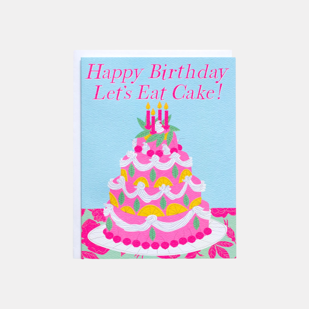 Let's Eat Cake Birthday Card