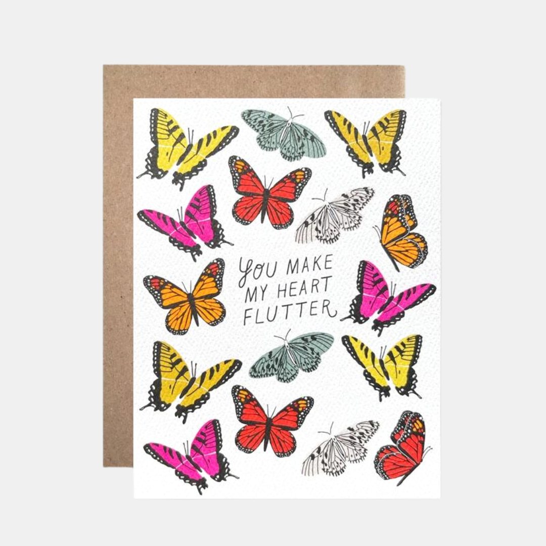 You Make My Heart Flutter Card