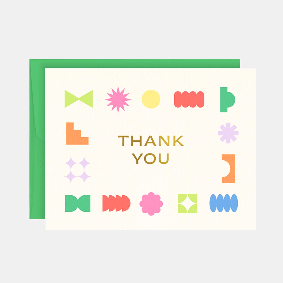 Geometric Thank You Card