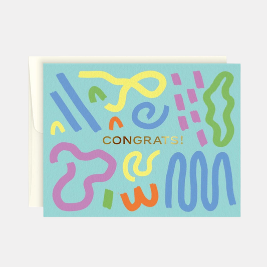 Congrats Squiggle Card