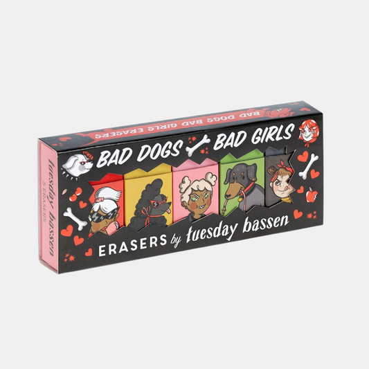 Bad Dogs Bad Girls Eraser Set