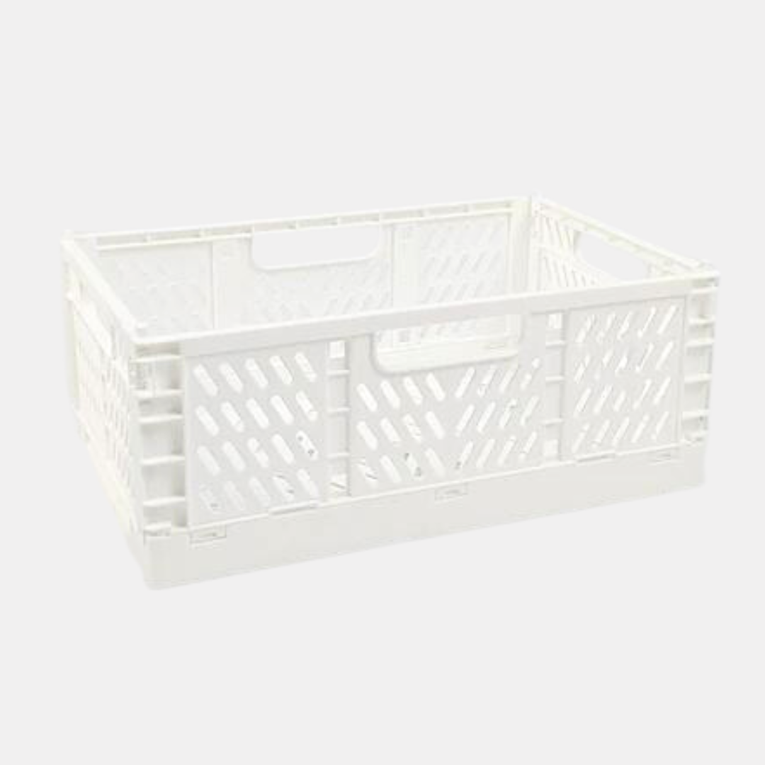 Large White Storage Crate