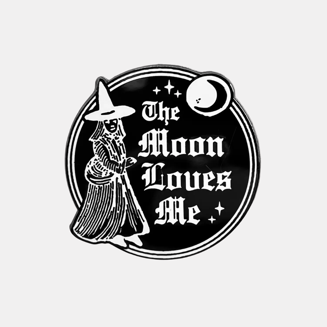 The Moon Loves Me Enamel Pin