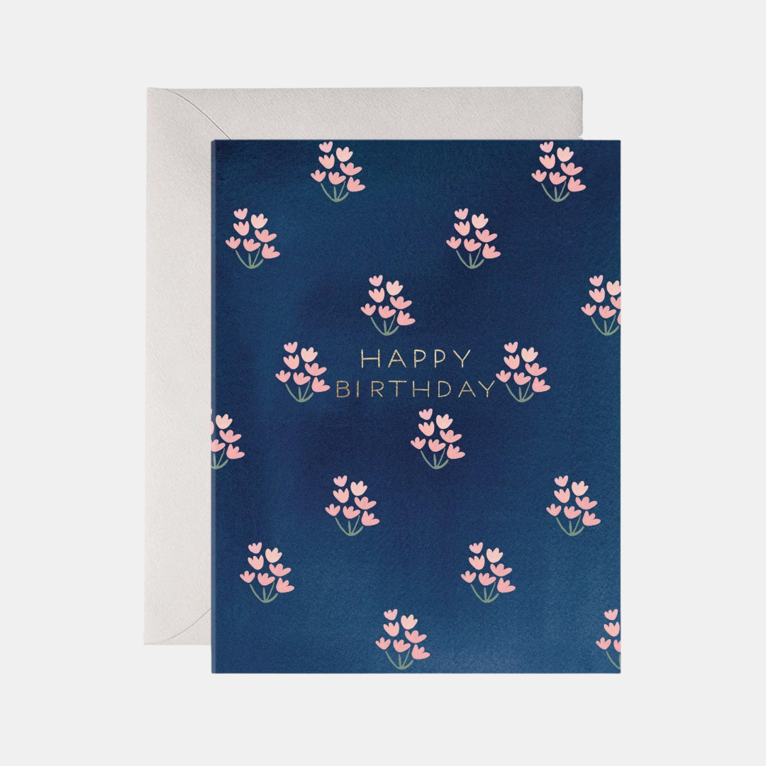 Dainty Floral Birthday Card