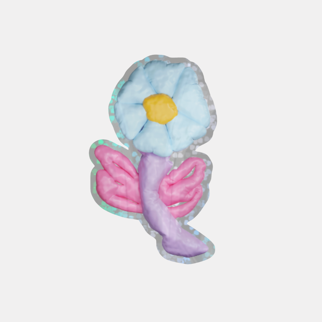 Puffy Flower Sticker