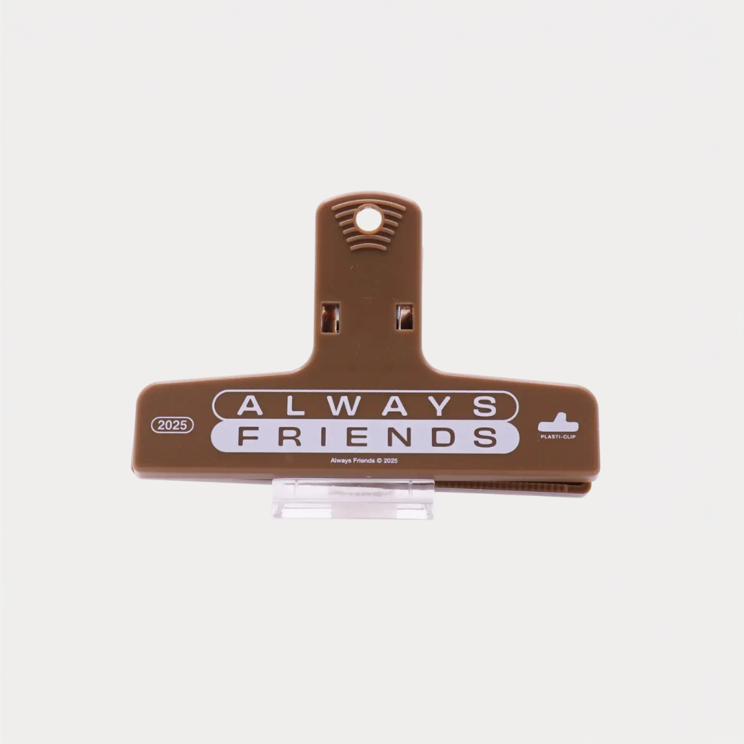 Brown Always Friends Plasticlip