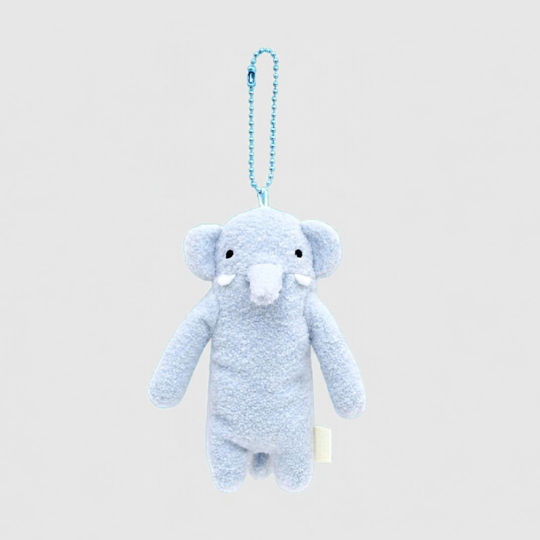 Elephant Fumofumo-San Plush Keychain