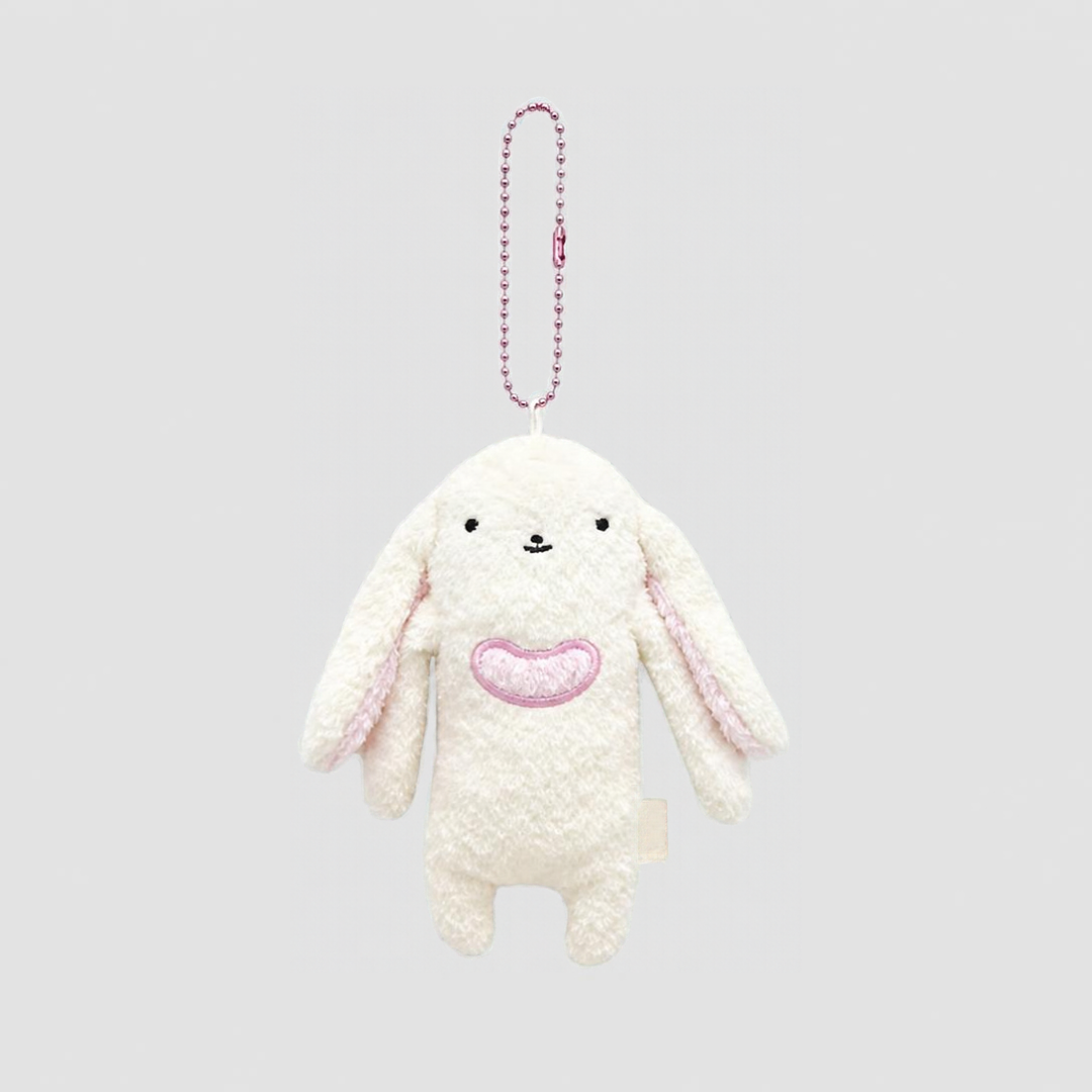 Heart Bunny Fumofumo-San Plush Keychain