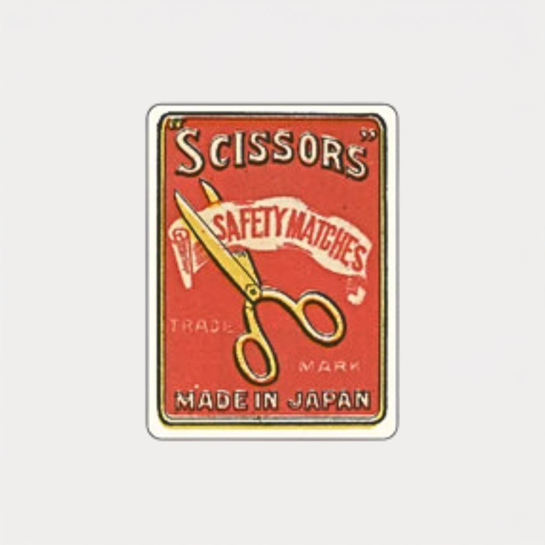 Showa Era Scissors Sticker
