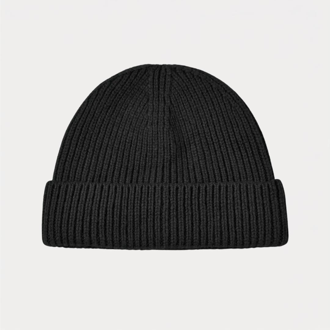 Black Fisherman Beanie