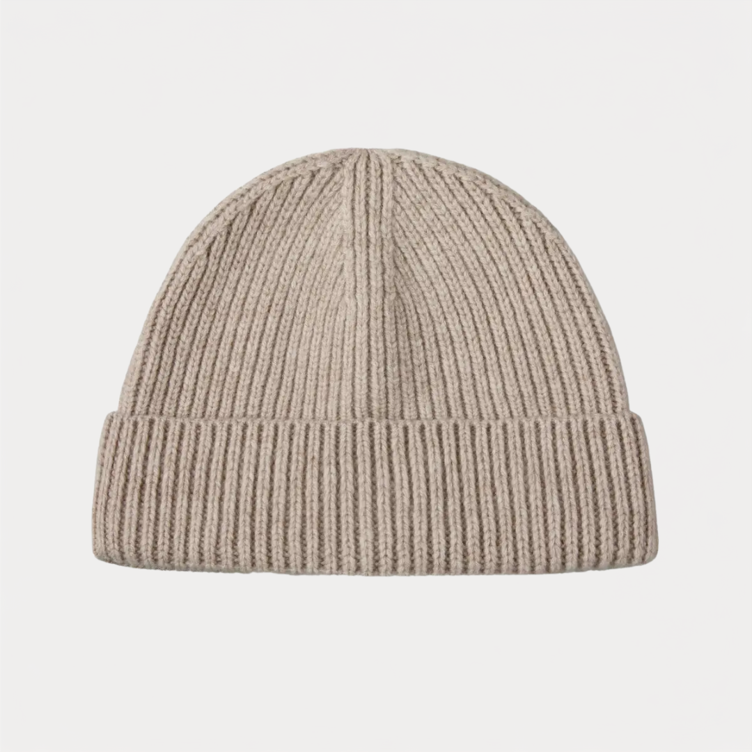 Beige Fisherman Beanie