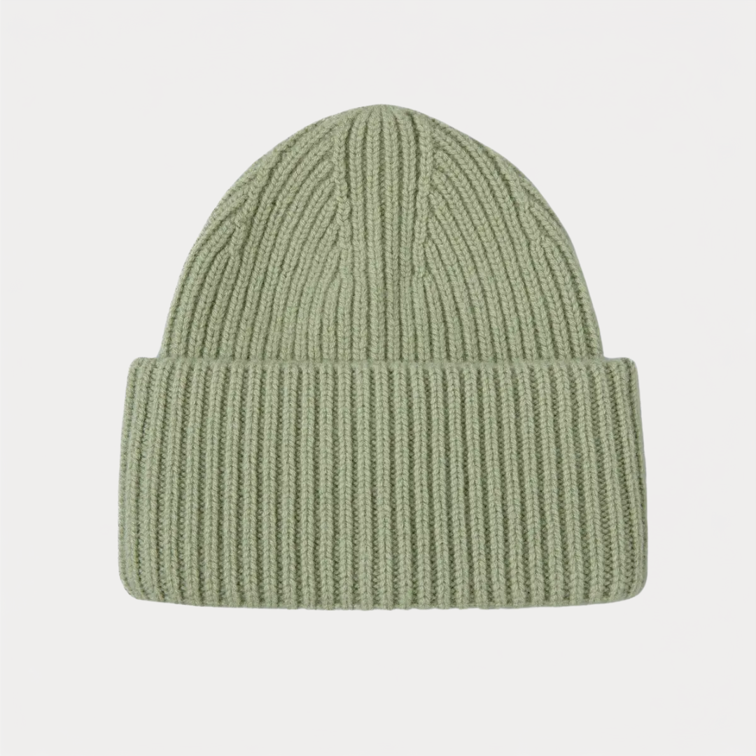 Light Green Wool Beanie
