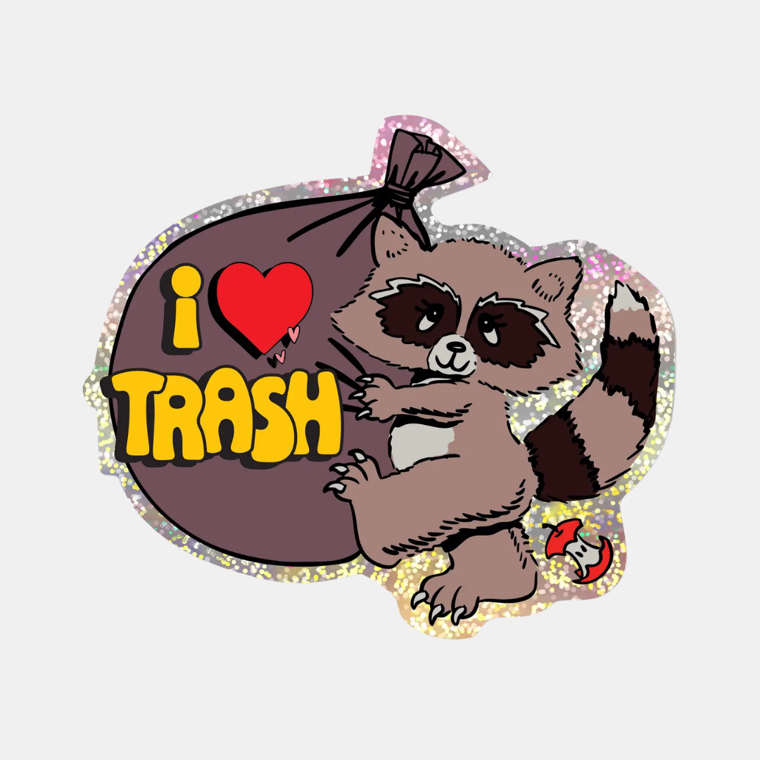 I Love Trash Sticker