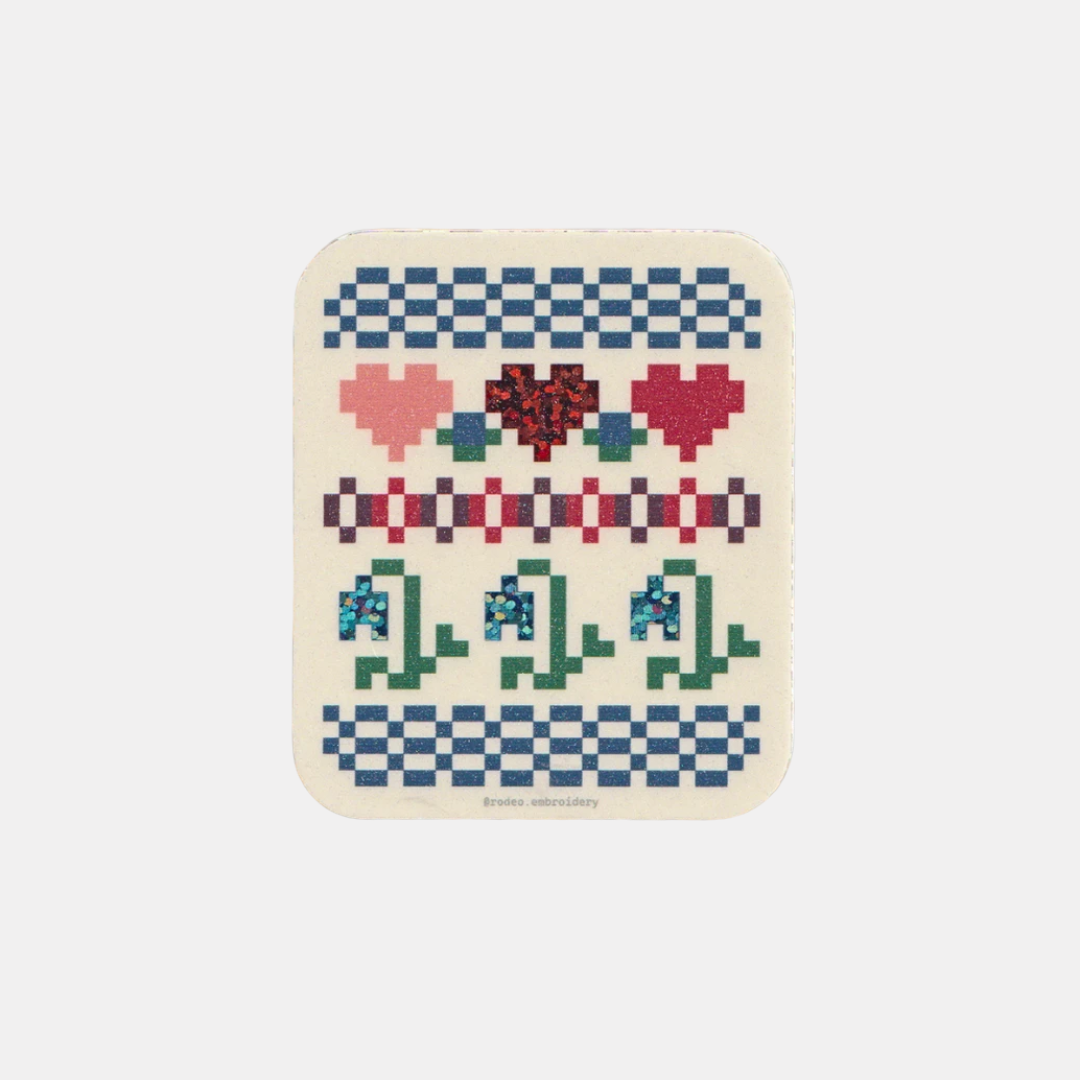 Pretty Patchwork Sticker