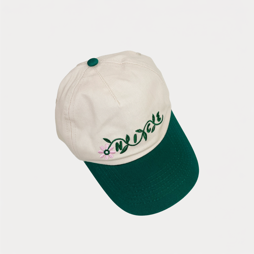 Have A Nice Day Green Bow Hat