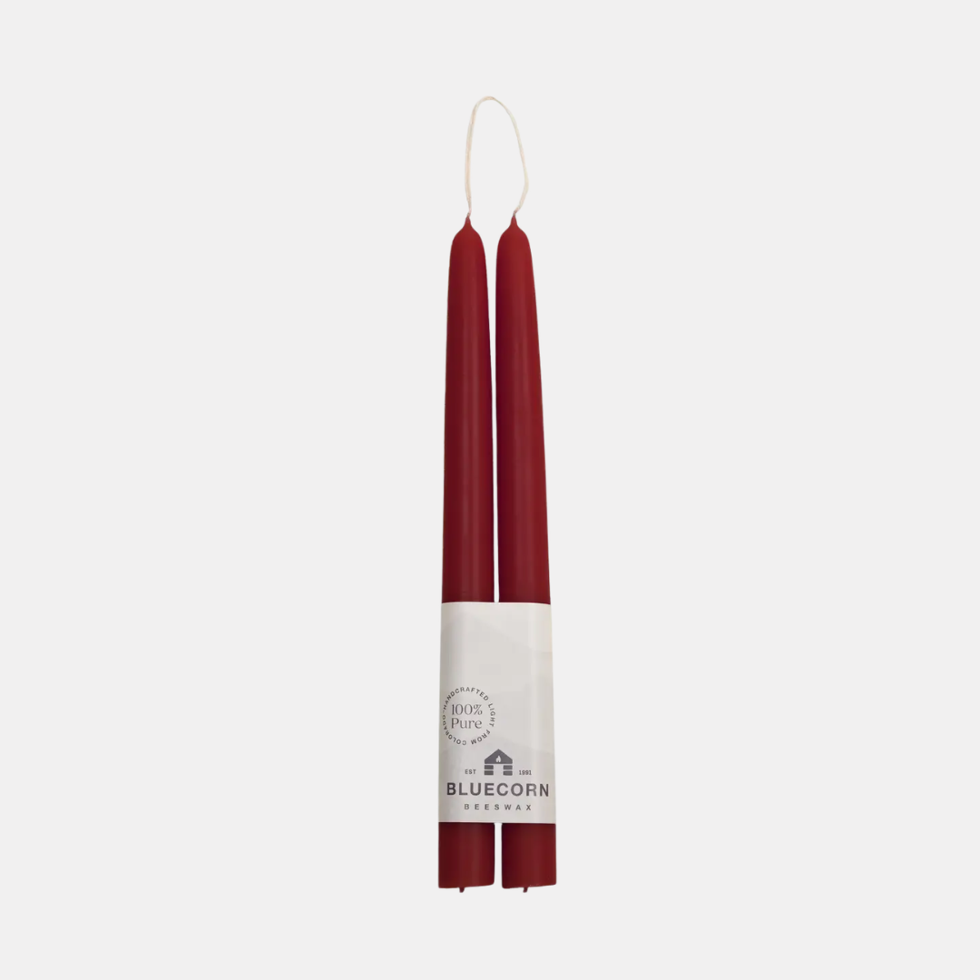 Burgundy Taper Candles