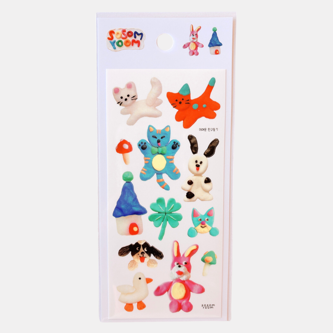 Lucky Friends Sticker Sheet