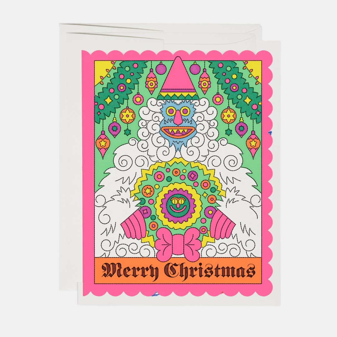 Abominable Snowman Christmas Card