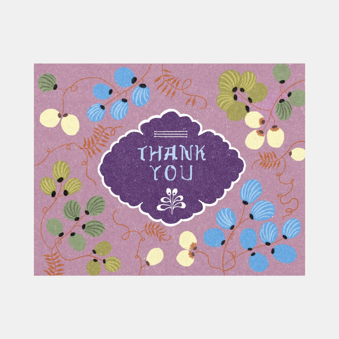 Thank You Floral Greeting Card