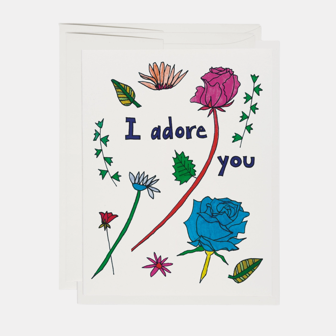 Adore You Flowers Card