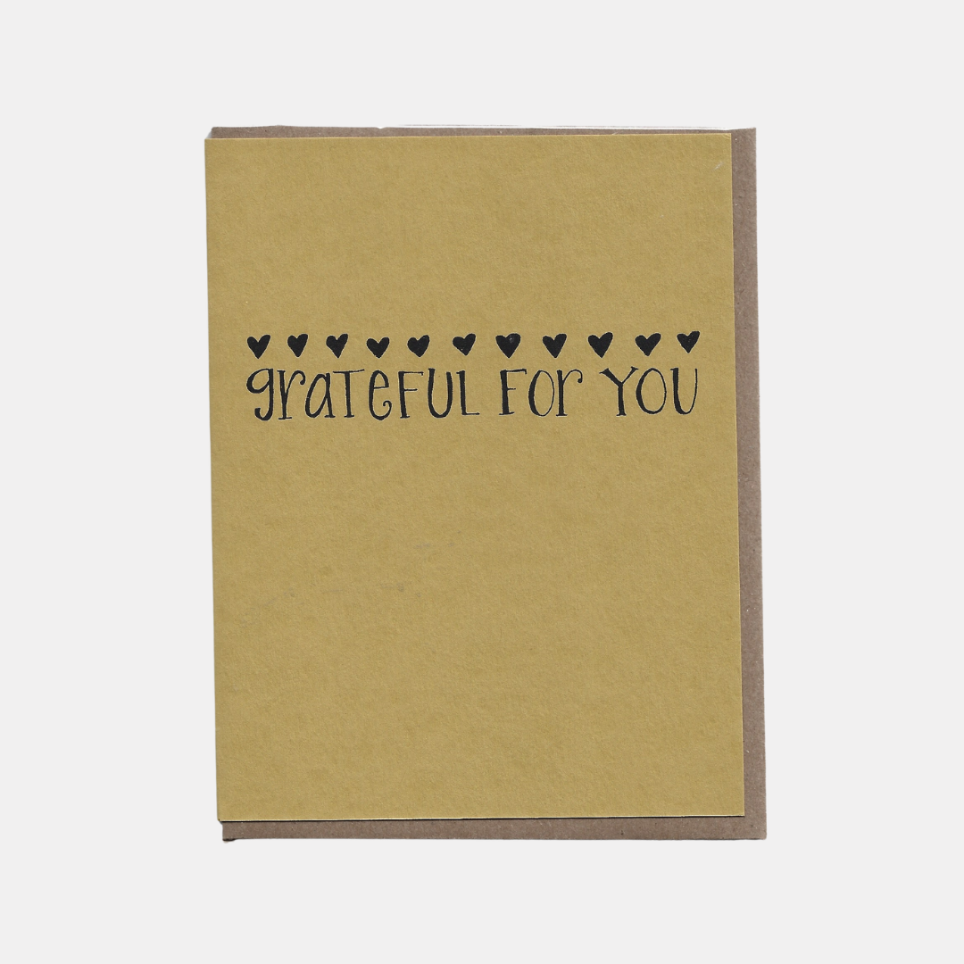 Mustard Grateful for You Card