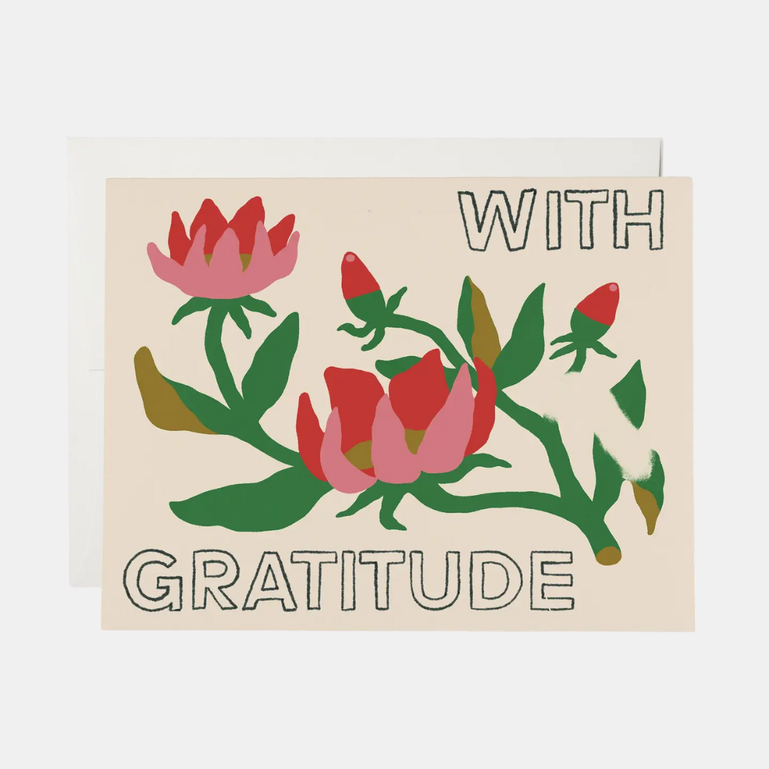 With Gratitude Roses Card