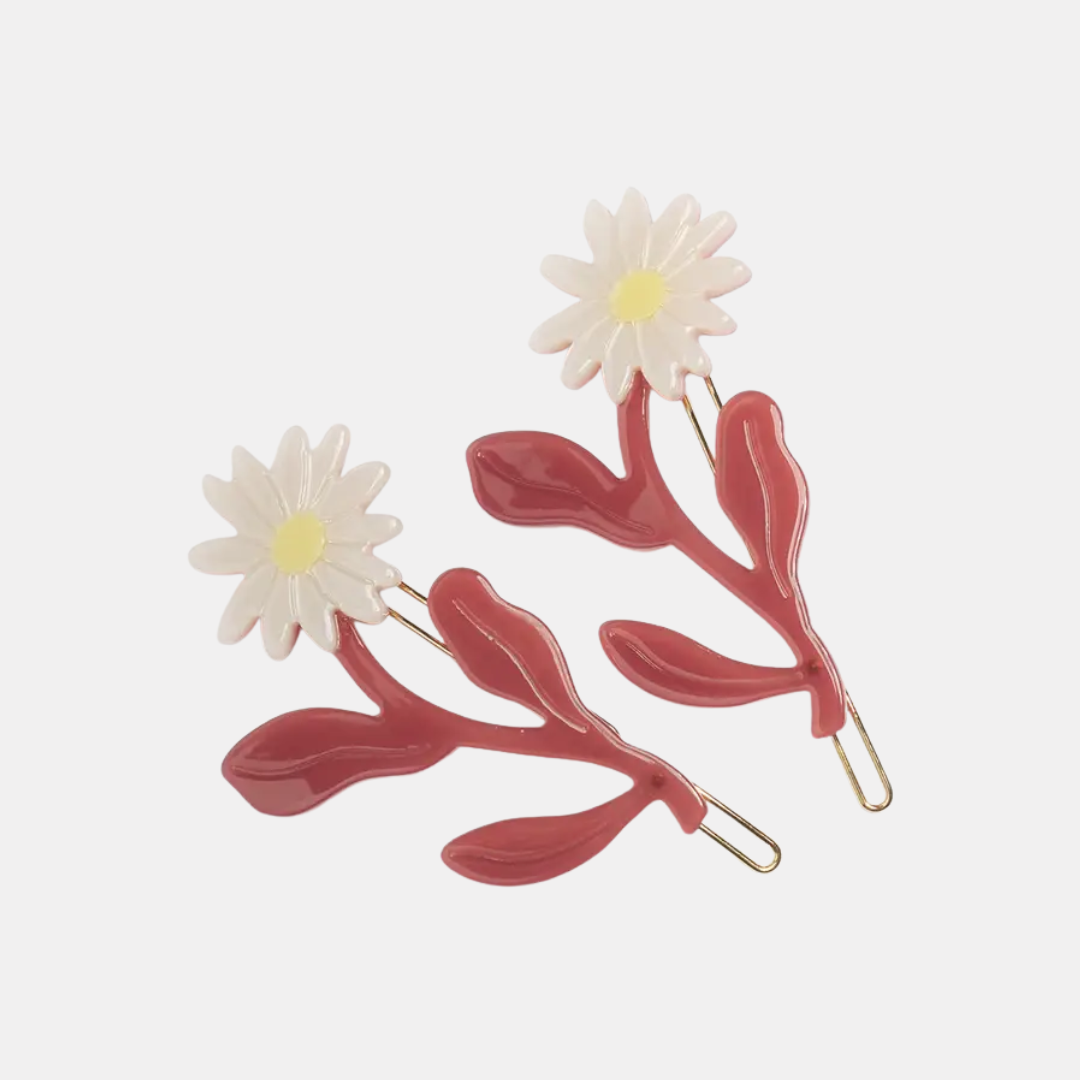 Marguerite Daisy Barrette Set