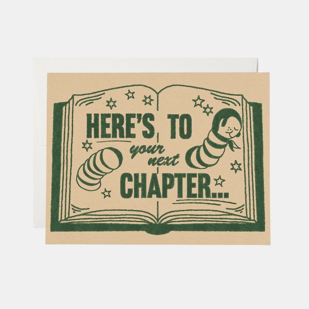Next Chapter Bookworm Card