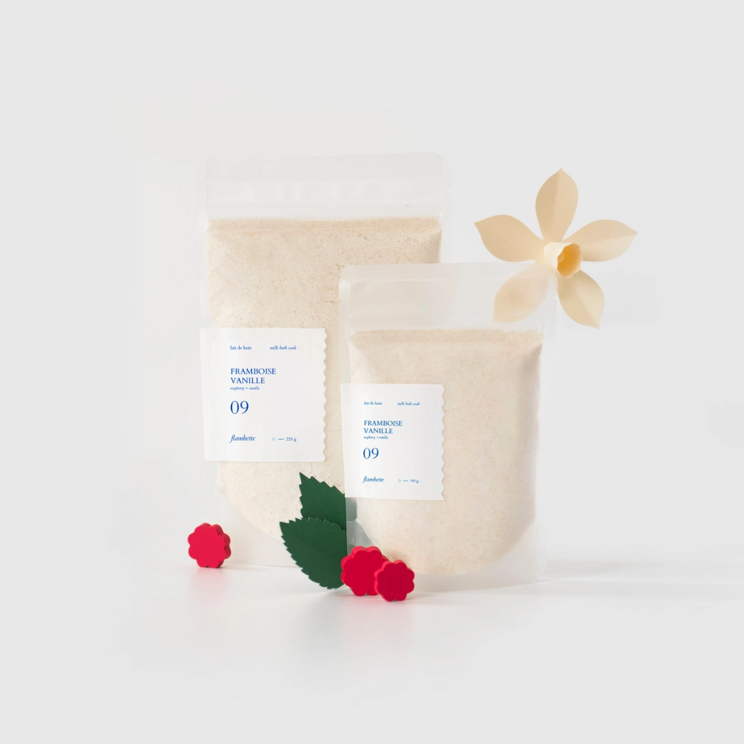 Raspberry + Vanilla Milk Bath Soak