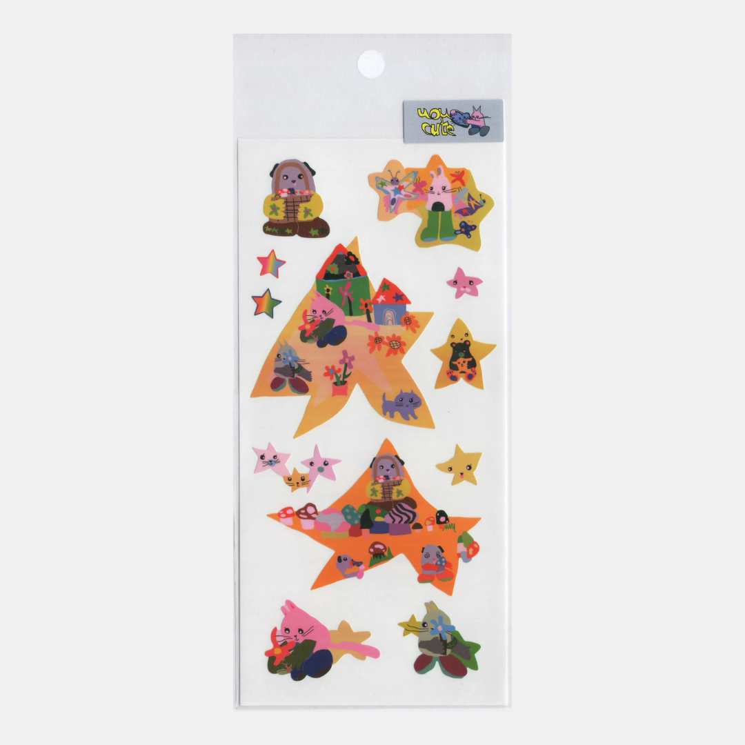 uou__cute Stars Sticker Sheet