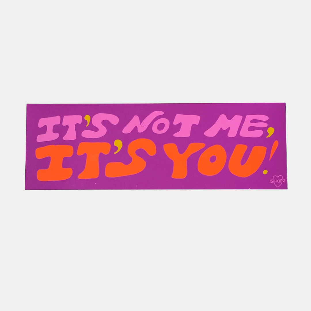 It's Not Me, Its You Sticker