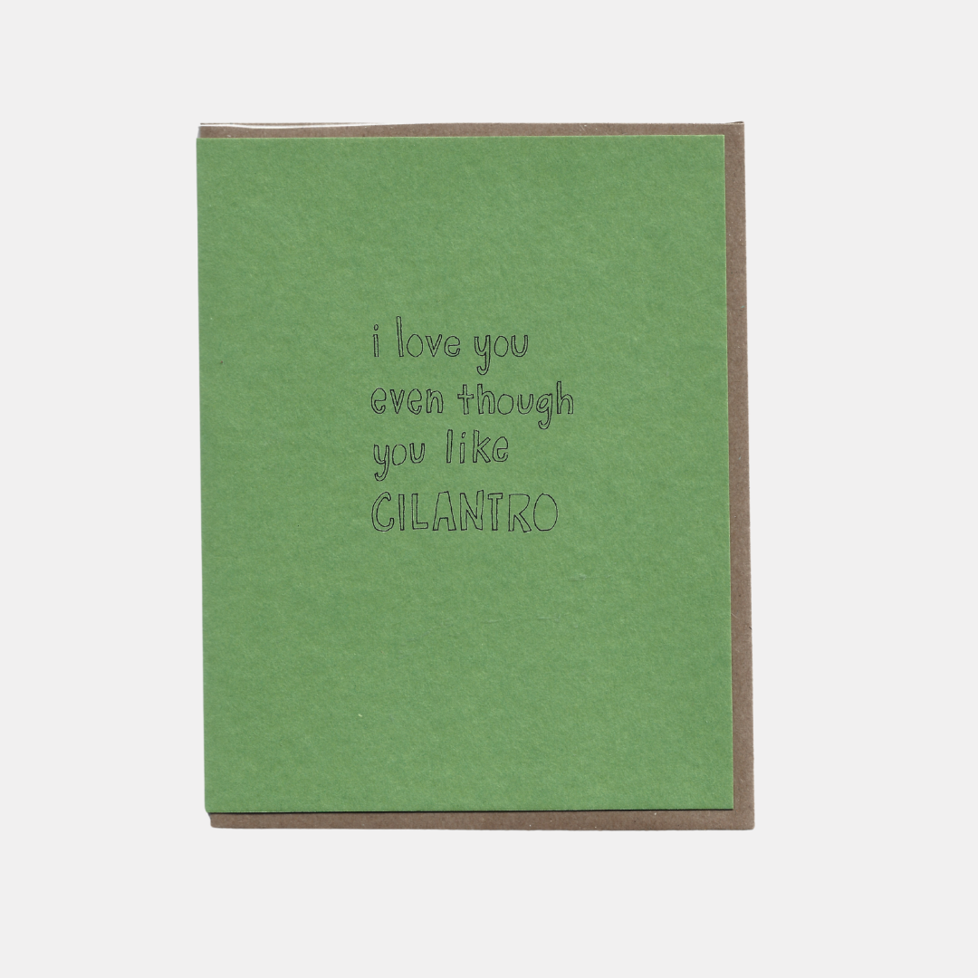 Cilantro Love Card