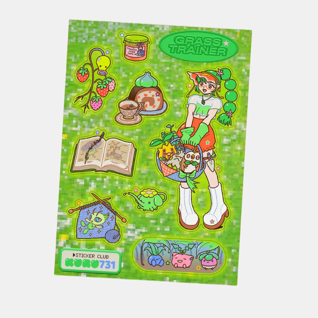 Grass Trainer Sticker Sheet