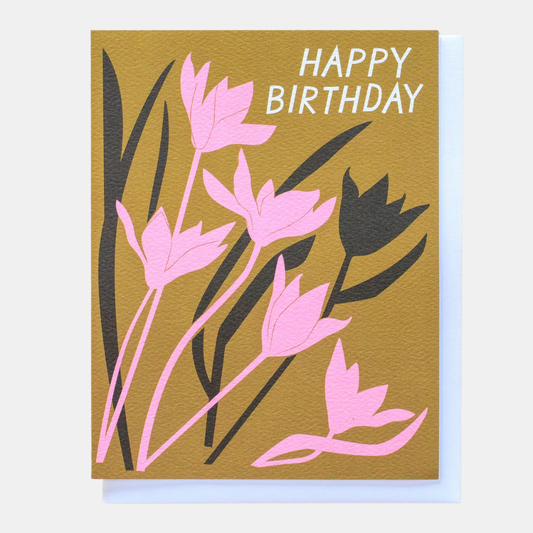 Tulip Birthday Card