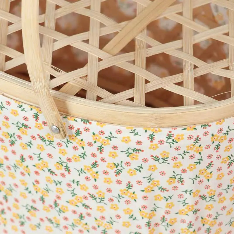 Floral Woven Basket