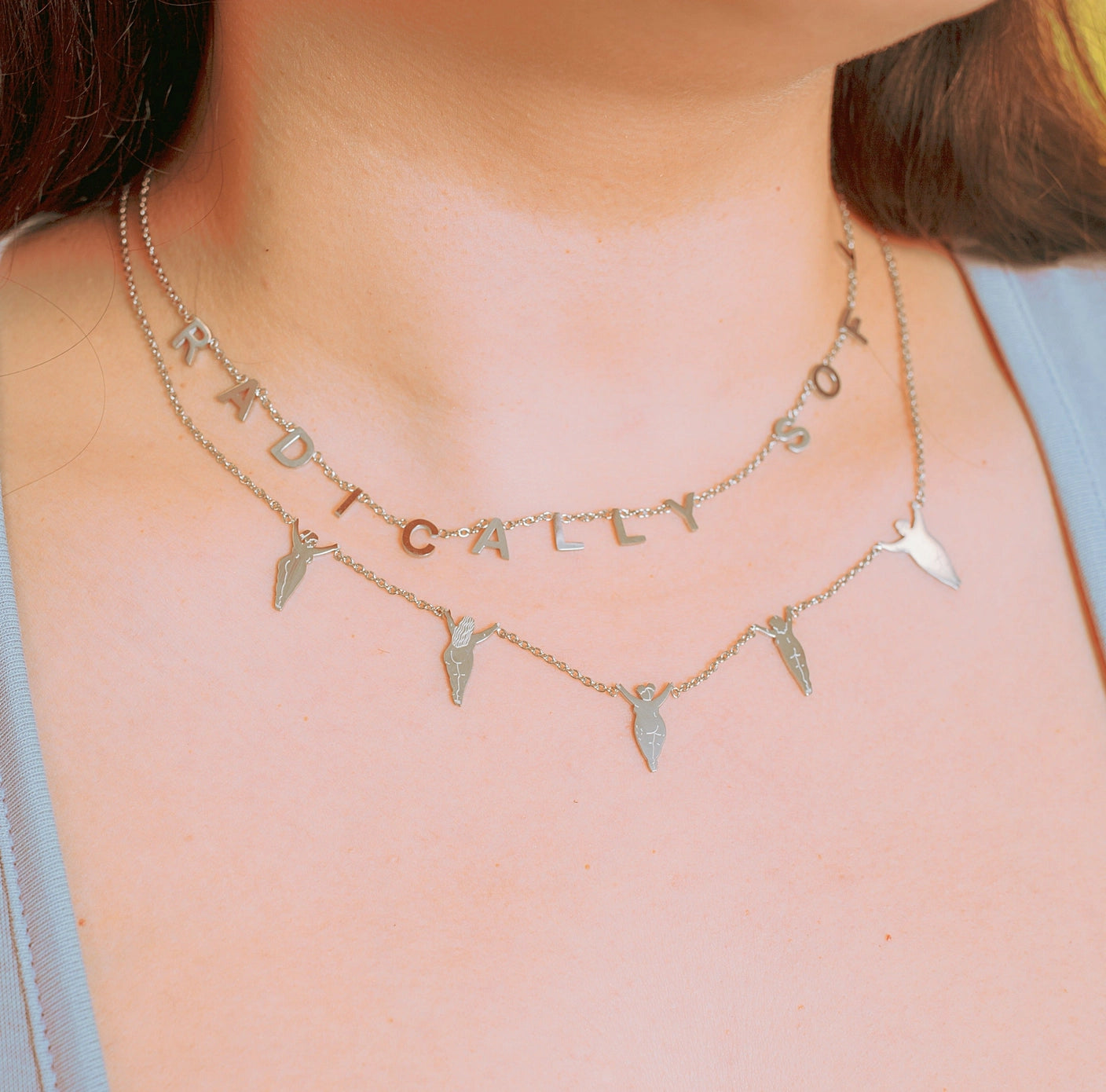 Silver Hug Necklace