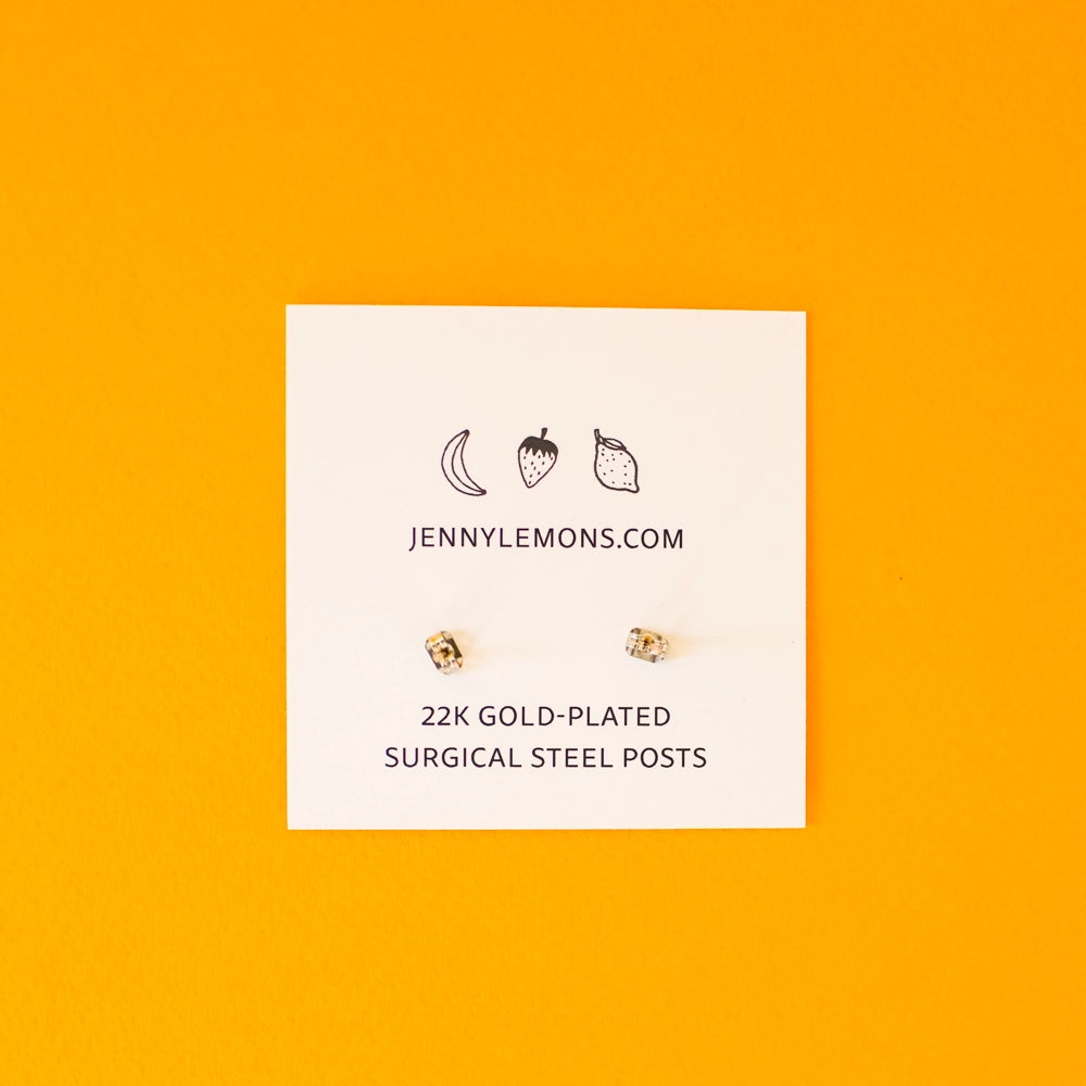 Banana Enamel Earrings