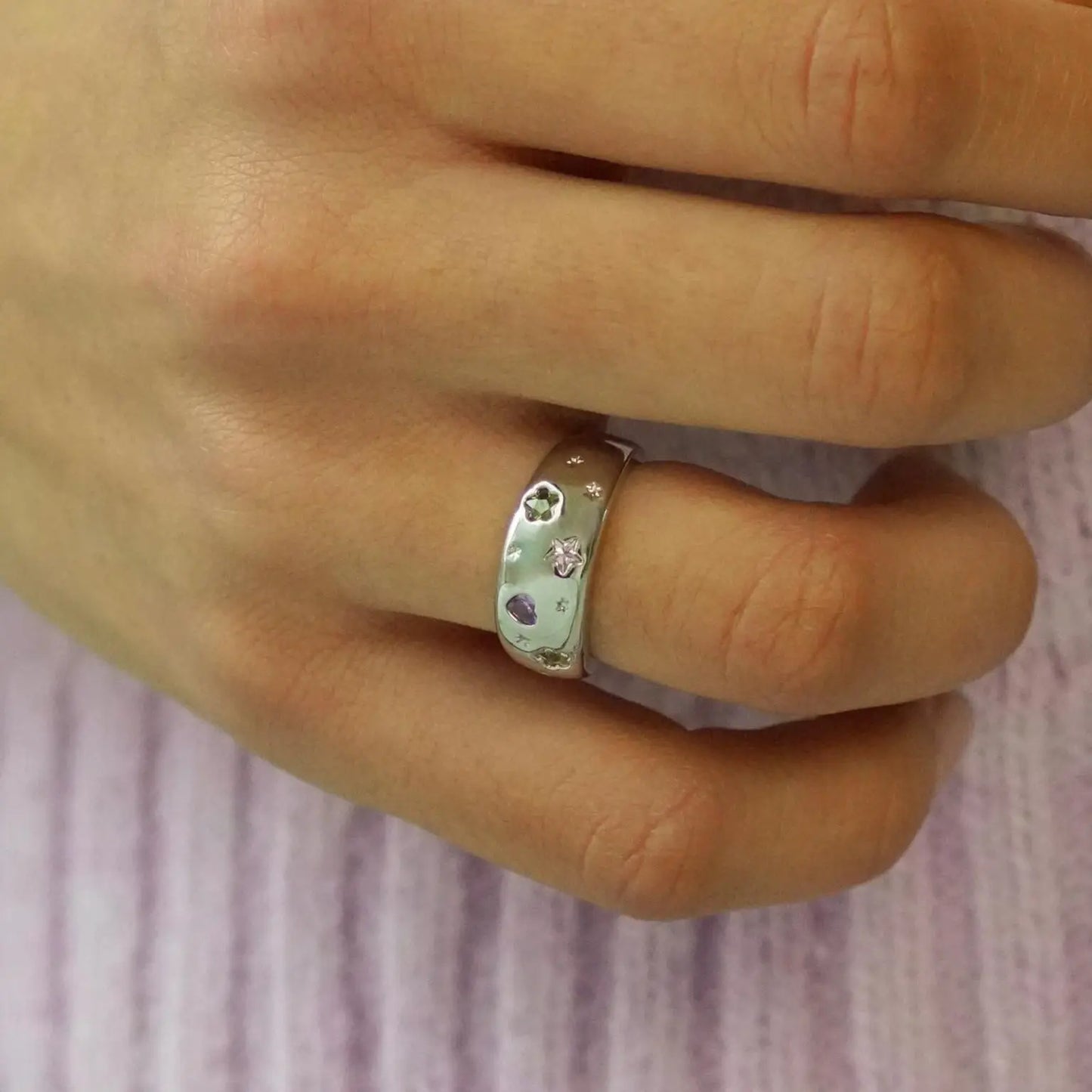 Jewelled Dreams Chunky Ring