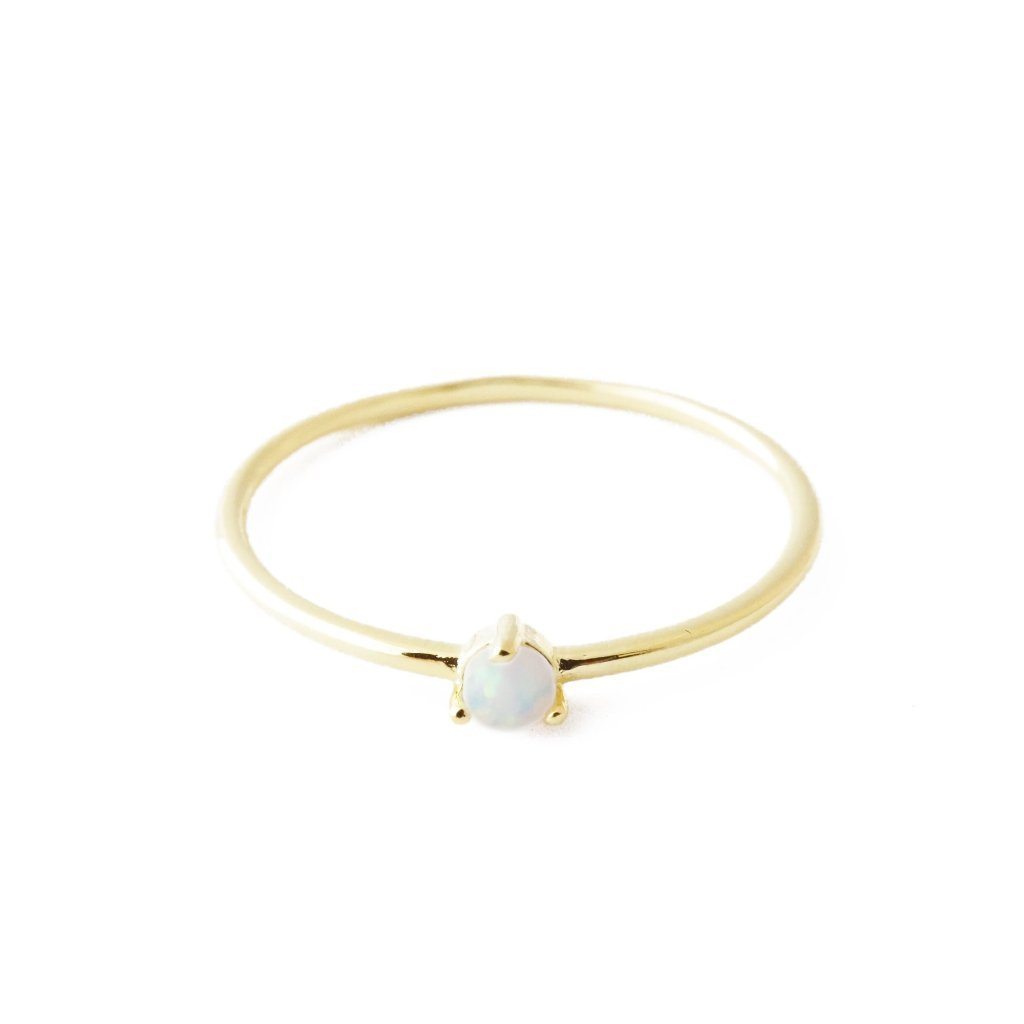 Opal Orb Ring | Gold