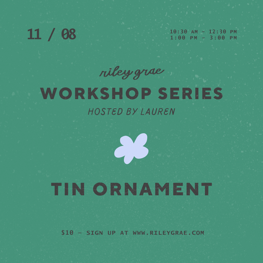 Tin Ornament Workshop - November 8