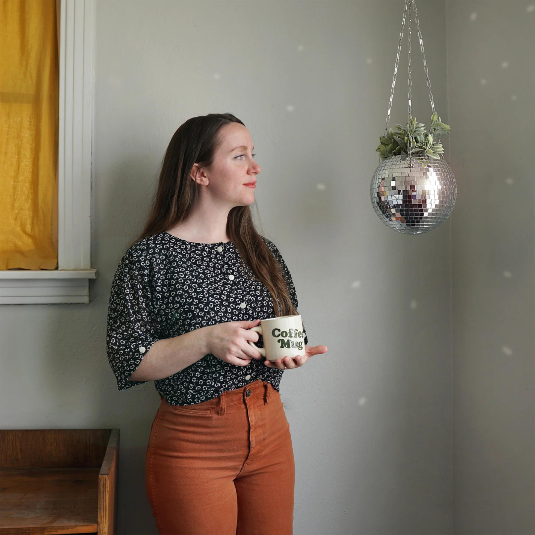 Disco Ball Hanging Planter