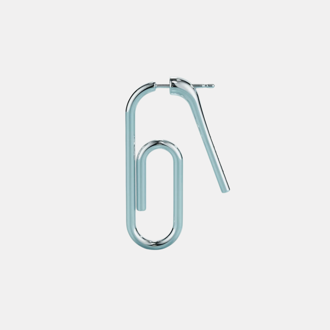 Mini Paper Clip Earring