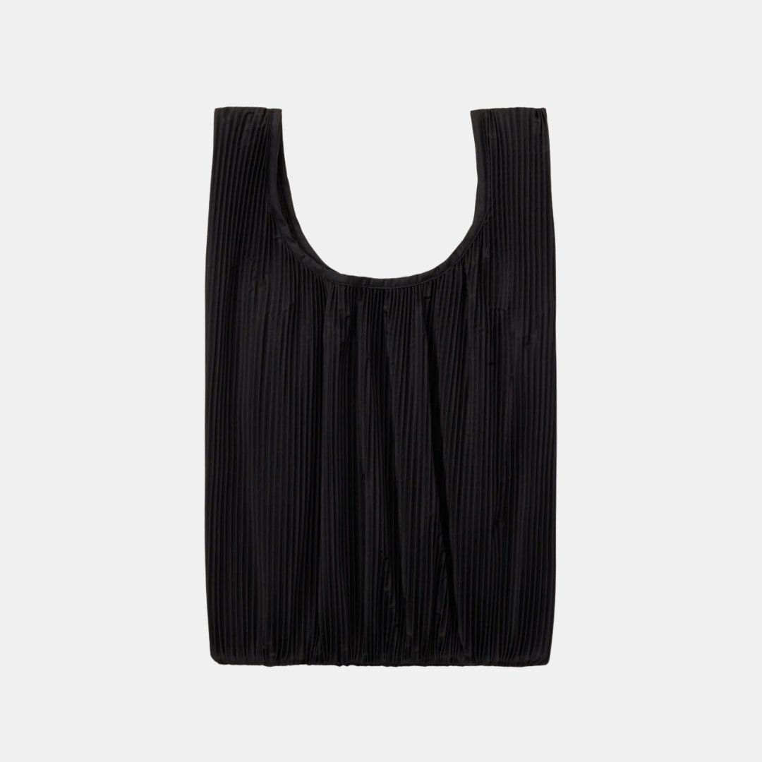 Black Pleated Baggu