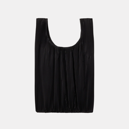 Black Pleated Baggu