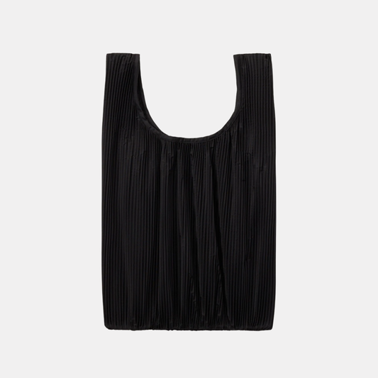Black Pleated Baggu