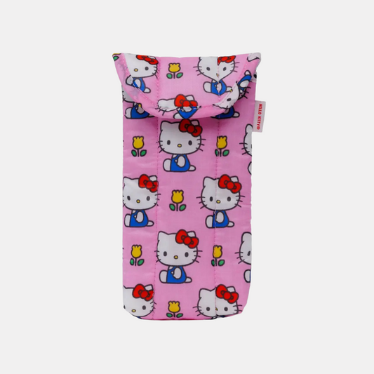 Hello Kitty Pink Puffy Glasses Sleeve